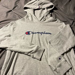 Champion long sleeve tee shirt hoodie
